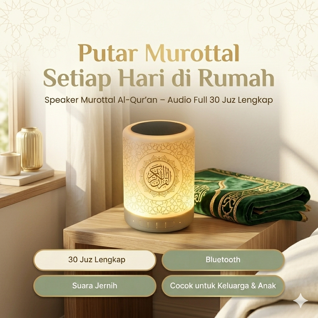 Speaker AlQuran 30 Juz Murottal Anak Led Sunnah