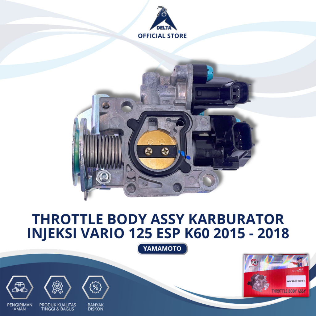 THROTTLE BODY ASSY KARBURATOR INJEKSI VARIO 125 ESP K60 2015-2018 YAMAMOTO - THROTTLE THROTLE BODY A