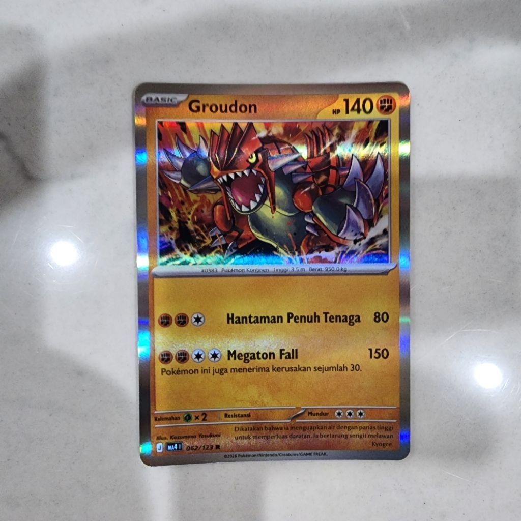 pokemon tcg card groudon original 100%