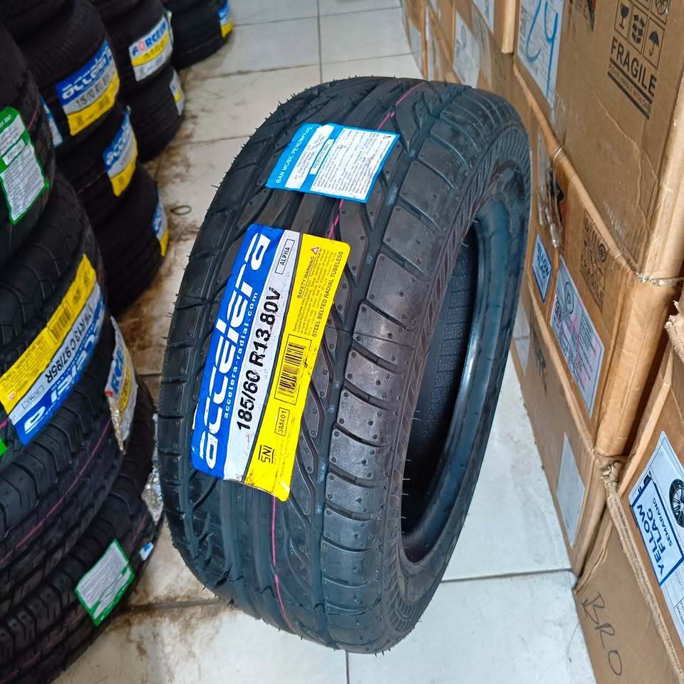 ban mobil ring 13 accelera alpha ukuran 185 60 r13 tubeles