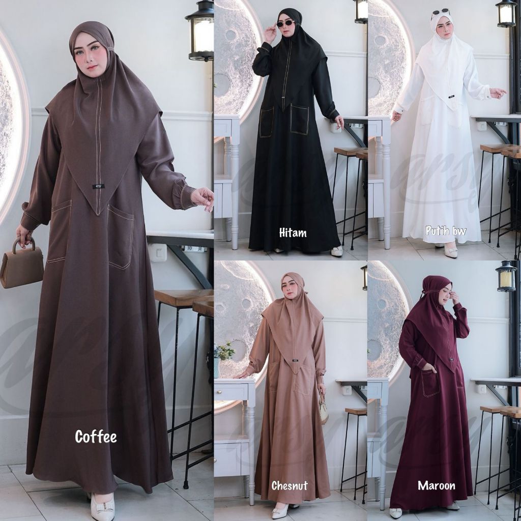 AQSHA SET SYAR’I BY ARSY HIJAB ORIGINAL