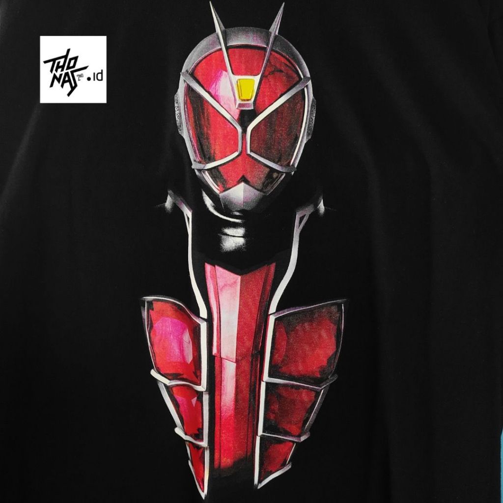 Kaos Rare Mask Kamen Rider Wizard x Bandai Anime Manga XL fit L