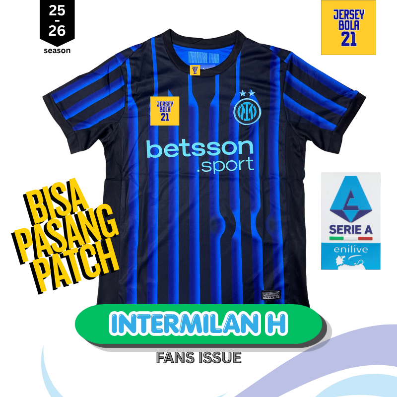 NEW  JERSEY BAJU BOLA INT3RMILAN 2025 HOM3 SERIEE A