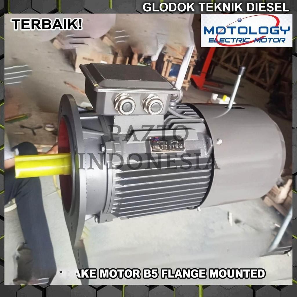 Dinamo Brake Motor B5 FLANGE 4 HP 4 POLE 3 PHASE 3 KW