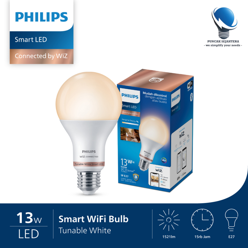 lampu led Philips smart Wifi tunable 13w 13 watt Tunable white