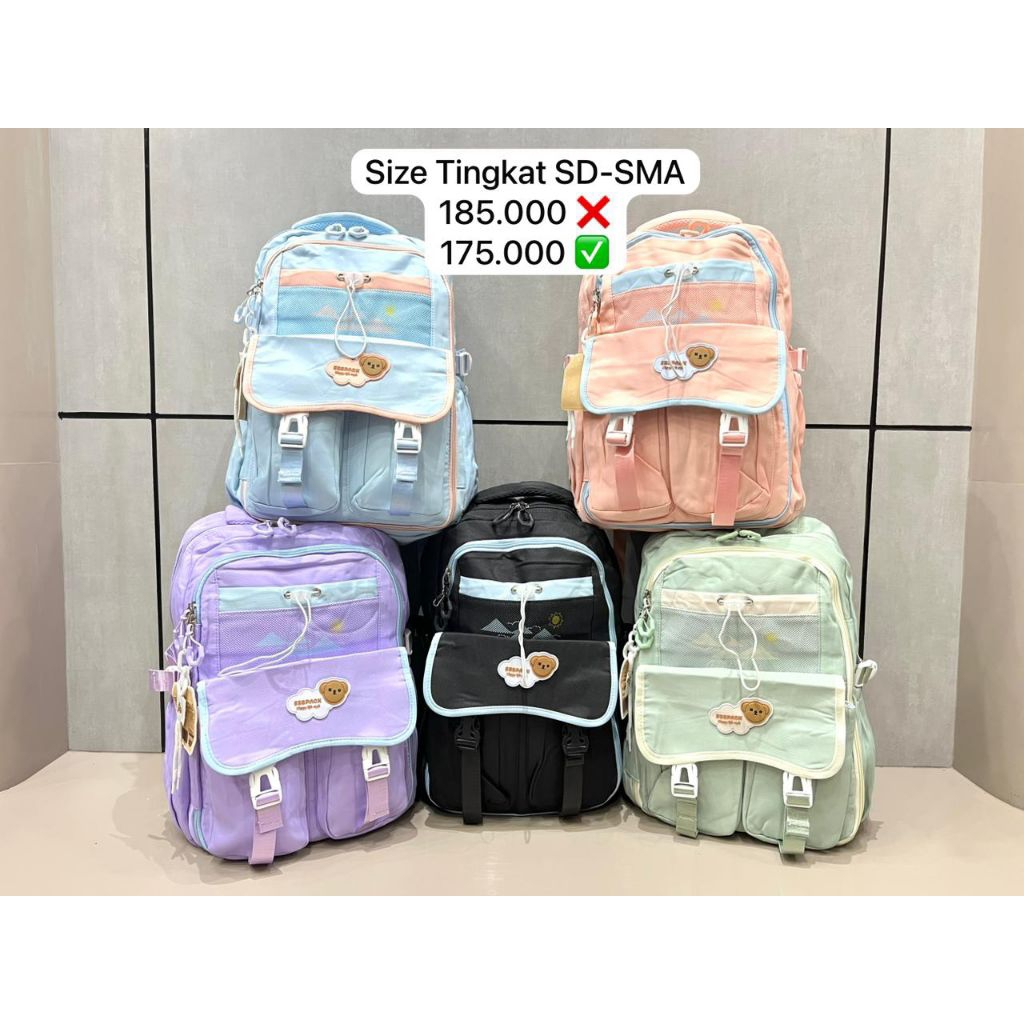 Tas ransel korea sd-sma anak perempuan