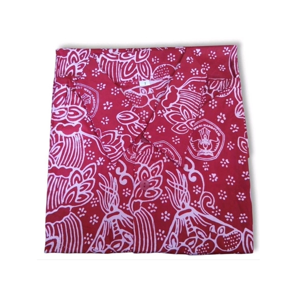 batik sekolah SD probolinggo lengan pendek nomor 7
