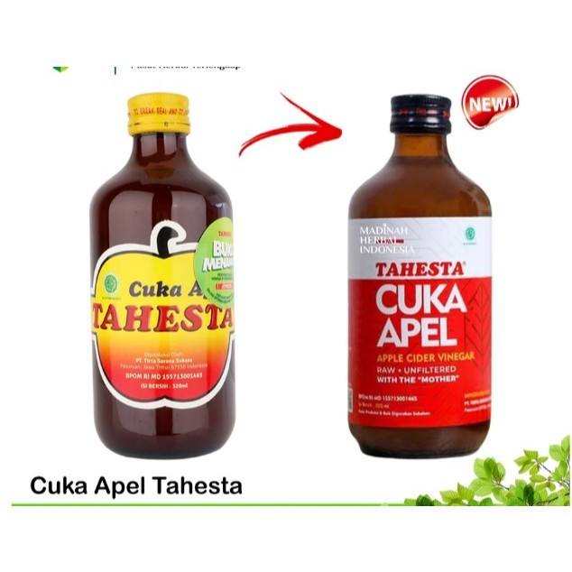 Cuka Apel Tahesta Original 320ml untuk Minuman Harian