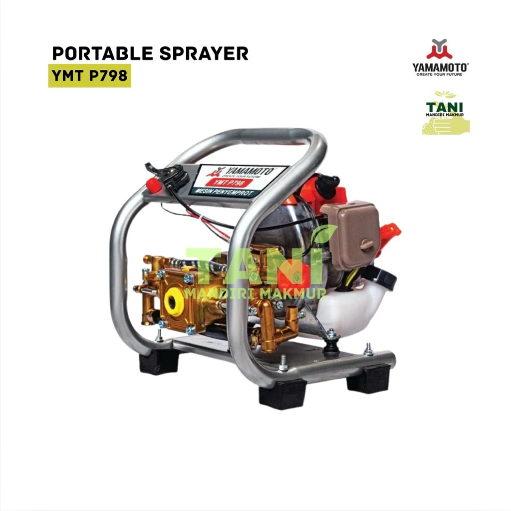 ￼Yamamoto Power Sprayer Portable 798 2 tak - Mesin Semprot Portable - Mesin Cuci Mobil Motor Yamamot