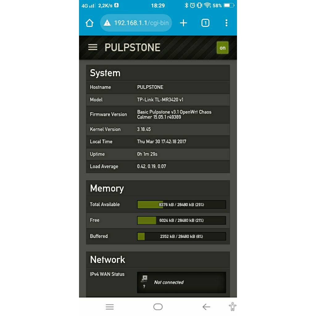 TP LINK MR3420 PULPSTONE