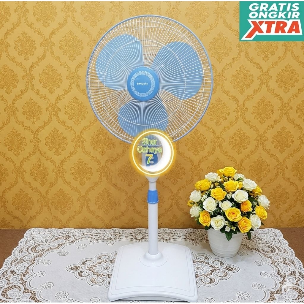 Kipas angin MIYAKO KAS-1618 KB 16 inch Berdiri & Duduk Kipas angin 2 in Stand fan & Desk fan