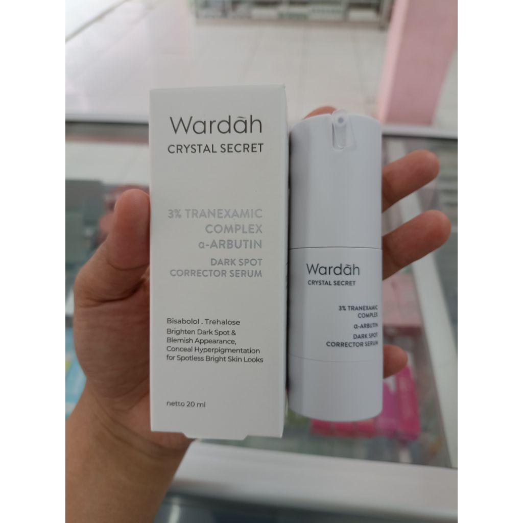 Serum Wajah Wardah Crystal Secret Dark Spot & Brightening 20 ml untuk Mencerahkan Kulit, meratakan, 