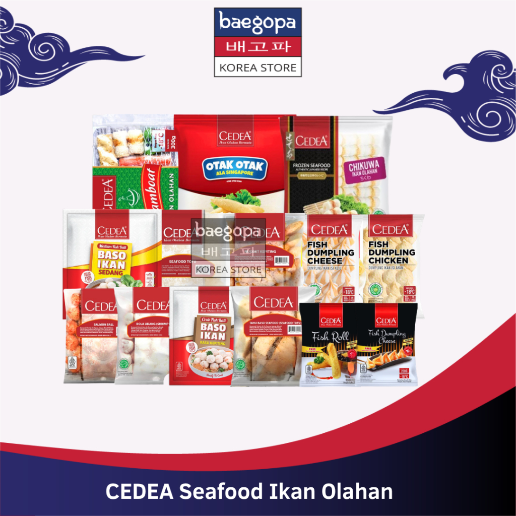 CEDEA Seafood Ikan Olahan Halal // Steamboat Shabu Shabu // Tahu Bakso Salmon Udang kepiting Nugget 