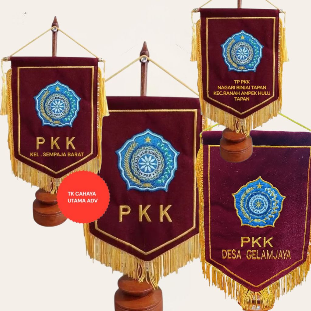 BENDERA PKK VANDEL / BENDERA VANDEL PKK MEJA + TIANG