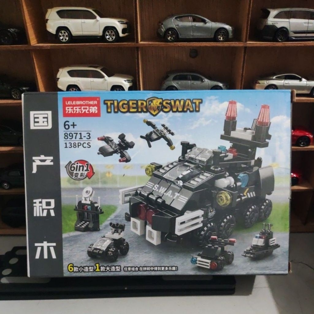 lego lelebrother tigerswat lego swat 183+ pieces