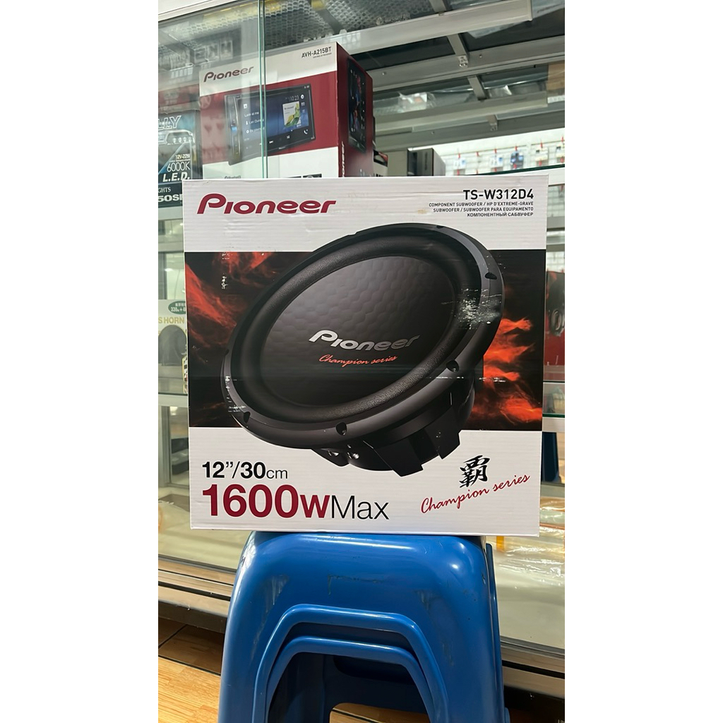 Pioneer TS-W312D4 / TS W312D4 Champion Series Double Coil Magnet Subwoofer / Speaker Sub Audio Sound