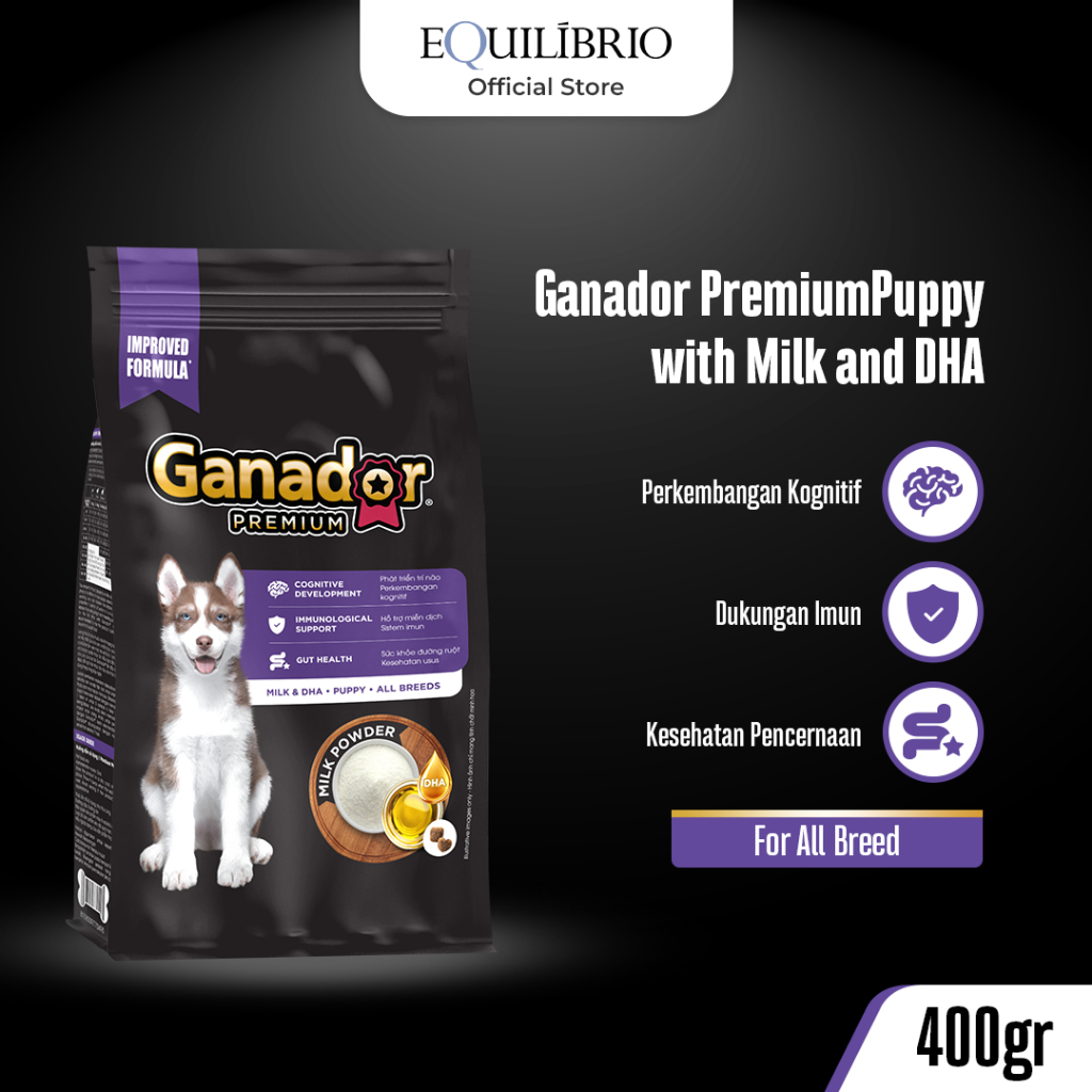 Ganador Premium Puppy with Milk & DHA 3kg