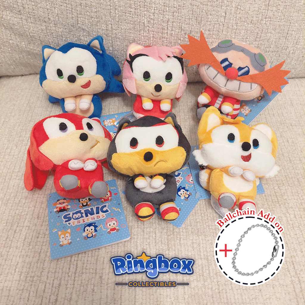 [OFFICIAL] Boneka Mini SONIC & FRIENDS & you Mascot Plush Doll 10 cm Japan Sonic the Hedgehog