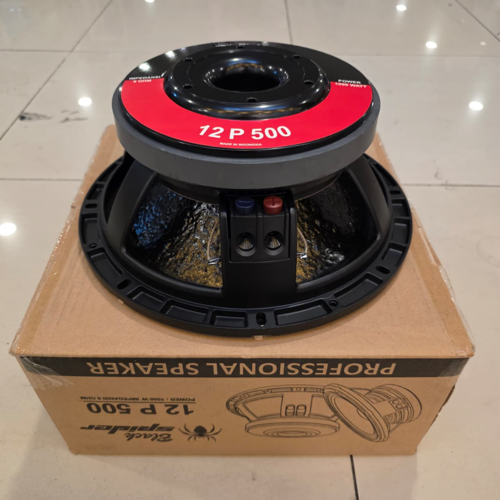 SPEAKER KOMPONEN BLACKSPIDER 12P500 SPEAKER BS 12P500 SPEAKER BLACKSPIDER 12P500 12P 500