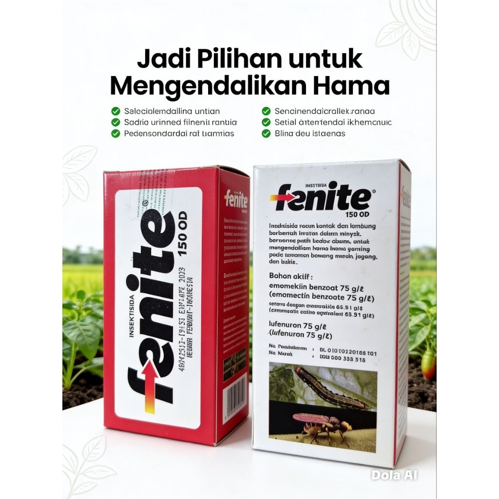 Fenite 150 OD Racun Kontak Lambung Anti Ulat Bandel Ganda Emamektin Lufenuron 100 ml