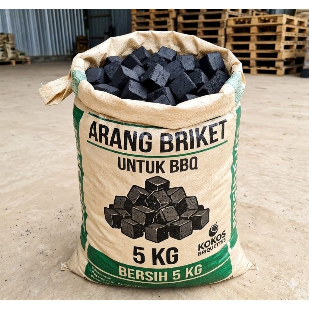 arang briket isi 5 kg / arang briket untuk BBQ