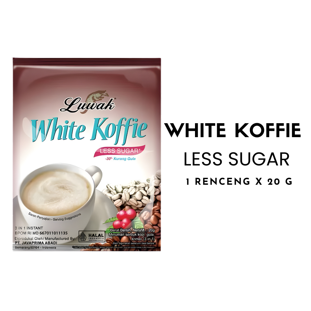 Kopi Luwak White Koffie Less Sugar / Luwak White Coffee Less Sugar