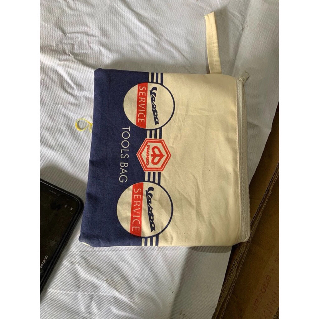 Tas Vespa Perlengkapam Kunci kunci busi ToolBag Tool Bag Tollkit Vespa Super Px Excel Ps