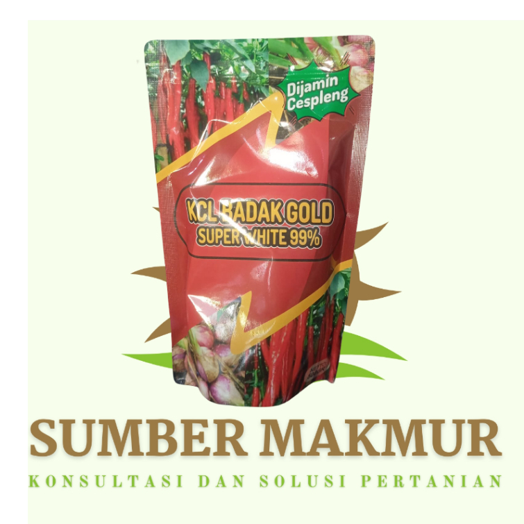 KCL BADAK GOLD SUPER WHITE 99% NUTRISI PENAMBAH BOBOT PERBANYAK BUNGA TANAMAN KOKOH BAWANG MERAH CAB
