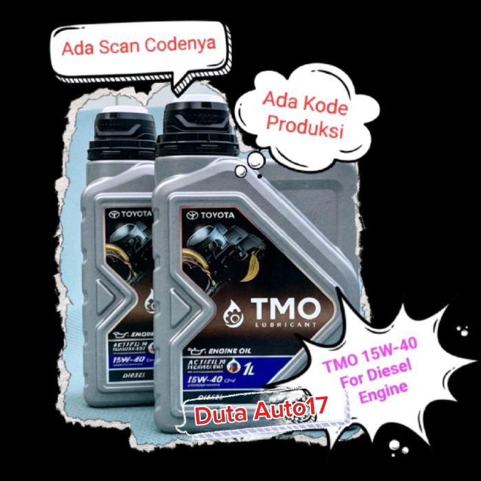 Oli Mesin TMO Disel 15W-40 CI-4 isi 1 Liter No Part O8880-83351/O8880-80199 Produk Original Toyota