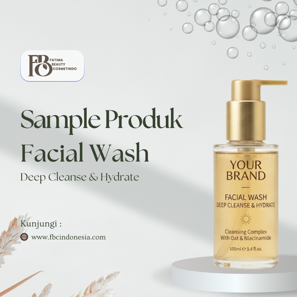 Sample Produk Skincare FACIAL WASH Maklon Kosmetik