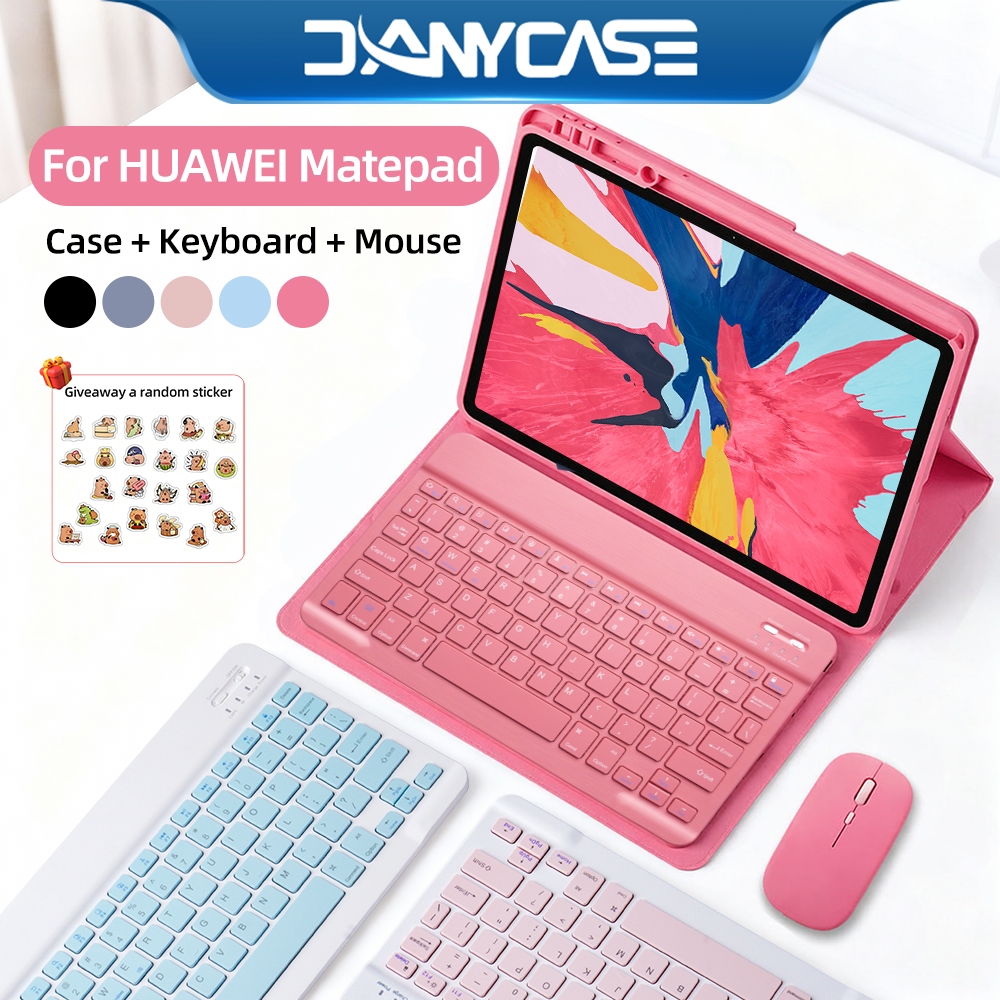 DANYCASE Huawei Case set Magnetic Bluetooth Keyboard for Huawei MatePad SE 11inch / Huawei MatePad 1