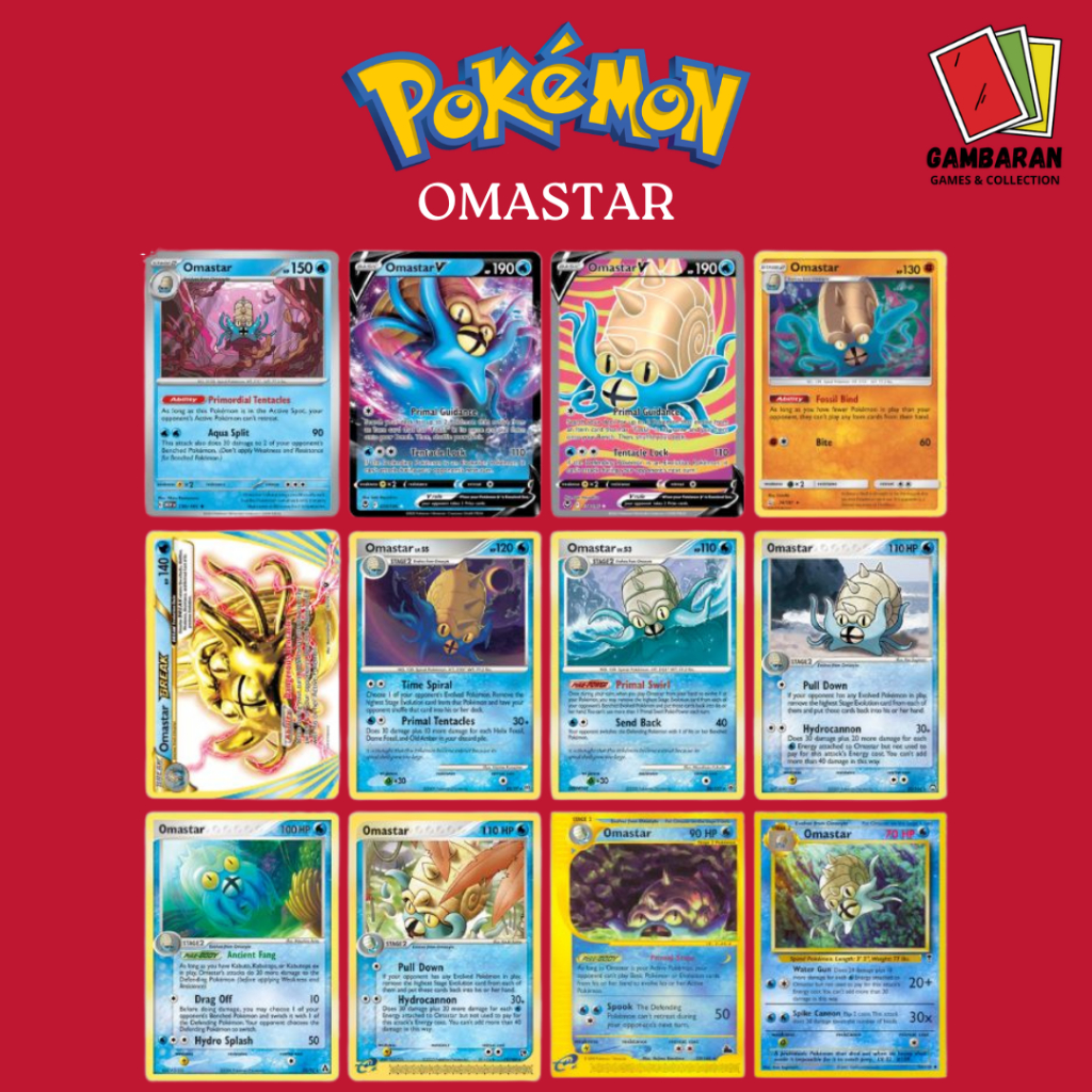 Omastar MEW Kartu Pokemon English TCG
