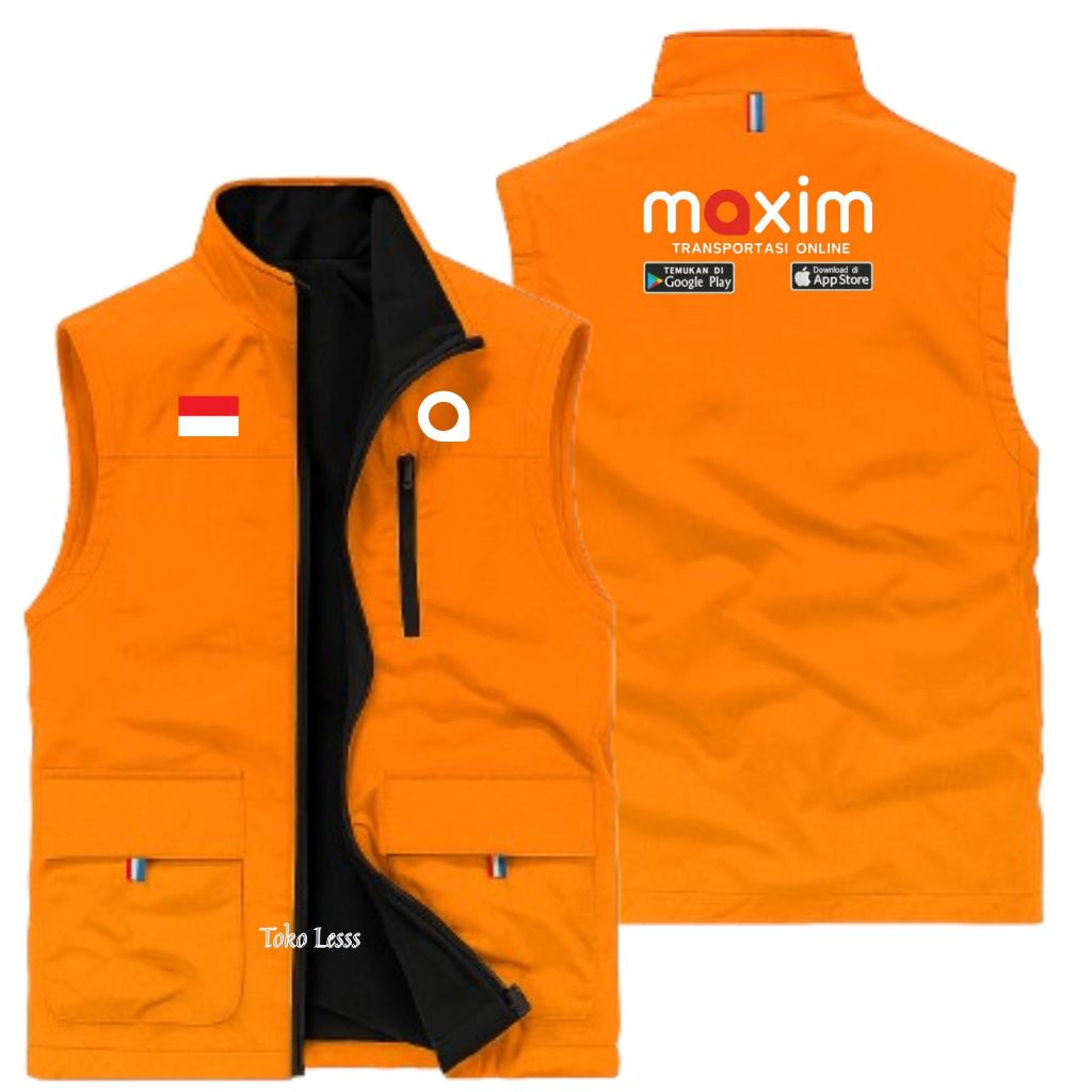 Rompi Pria Driver MAXIM, Rompi Maxim Terbaru, Rompi Maxim Terkeren
