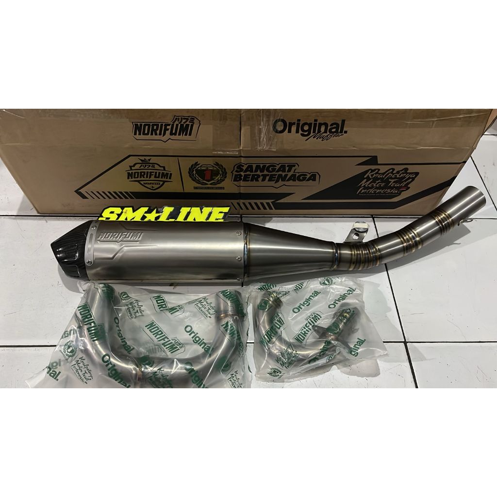 Knalpot Norifumi Whoops Titanium Carbon YZ 4tak ORIGINAL NORIFUMI knalpot YZ250F YZ250FX