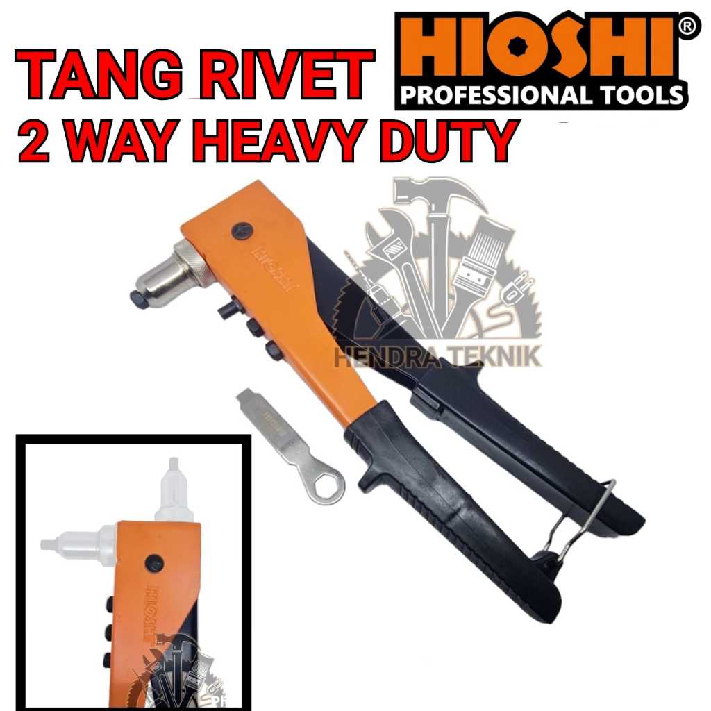 ORIGINAL TANG RIVET HEAVY DUTY 2 ARAH HIOSHI 285MM 28CM TANG RIVET SWING HEAD 11.5 INCI HIOSHI