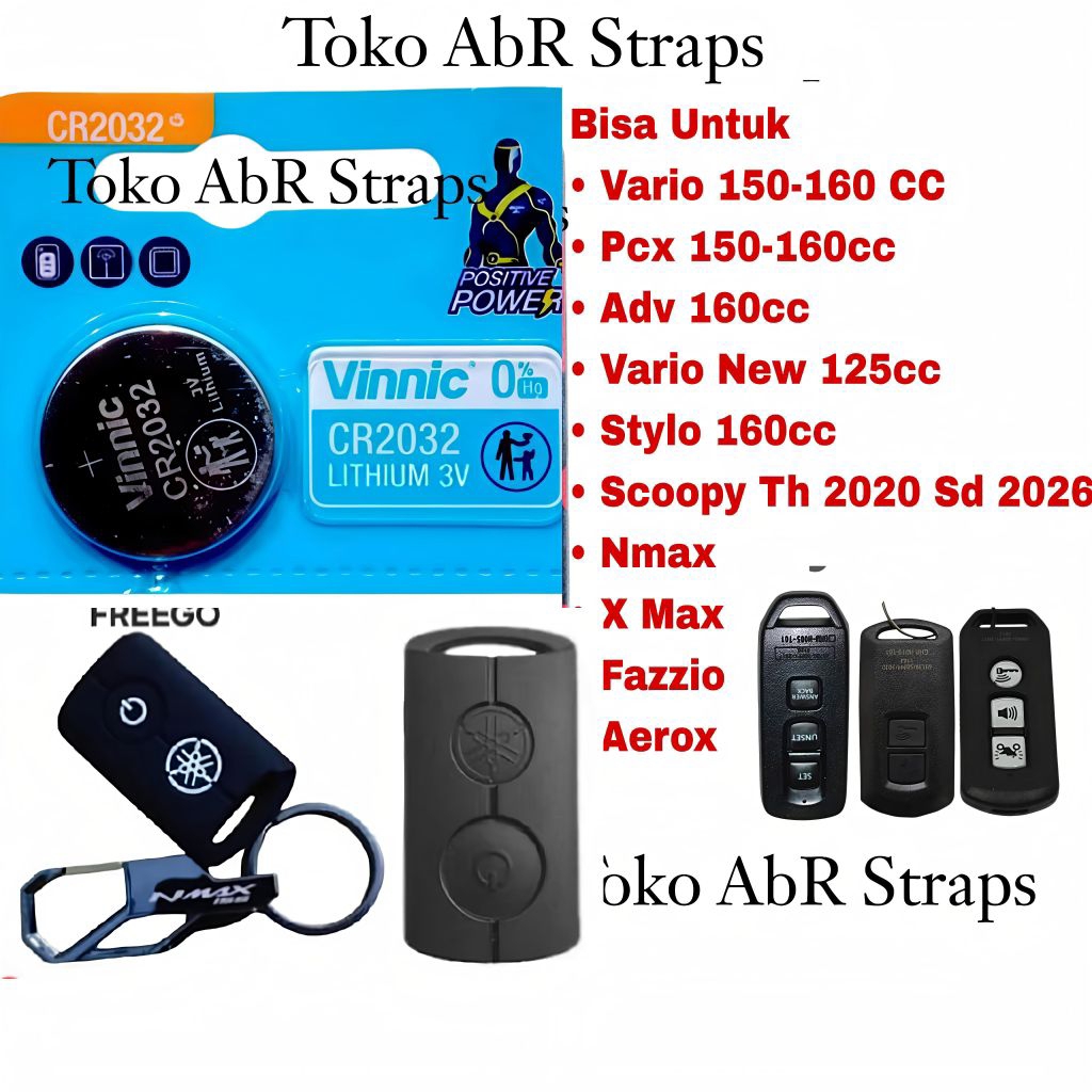 Baterai remote motor Keyless VARIO PCX ADV 150 160 STYLO 160 BEAT DELUXE FAZIO SCOOPY KEYLESS 2021 -