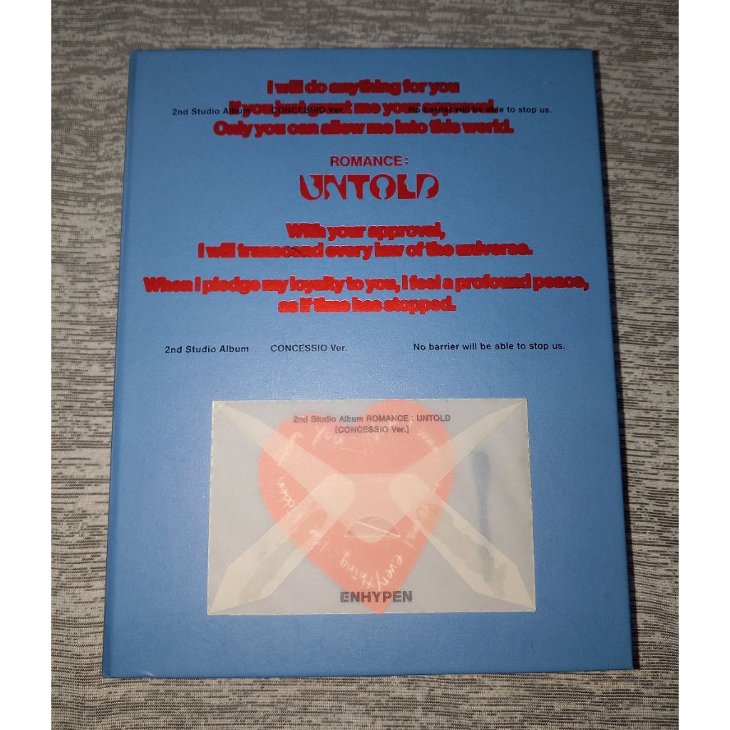 (BACA DESK TERLEBIH DAHULU) Album Only Enhypen & photocard yzy vce r7, Border carnival Hype, Up dime