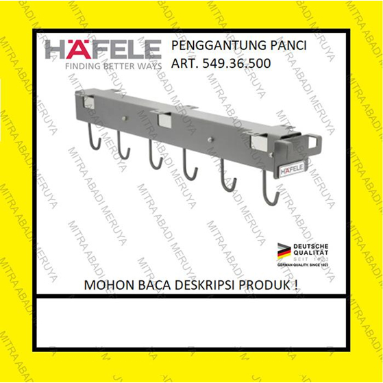 Hafele Pan Hanger Penggantung Panci Wajan Gantungan Tarik Dorong Kuali Rak Gantung Dapur Masak
