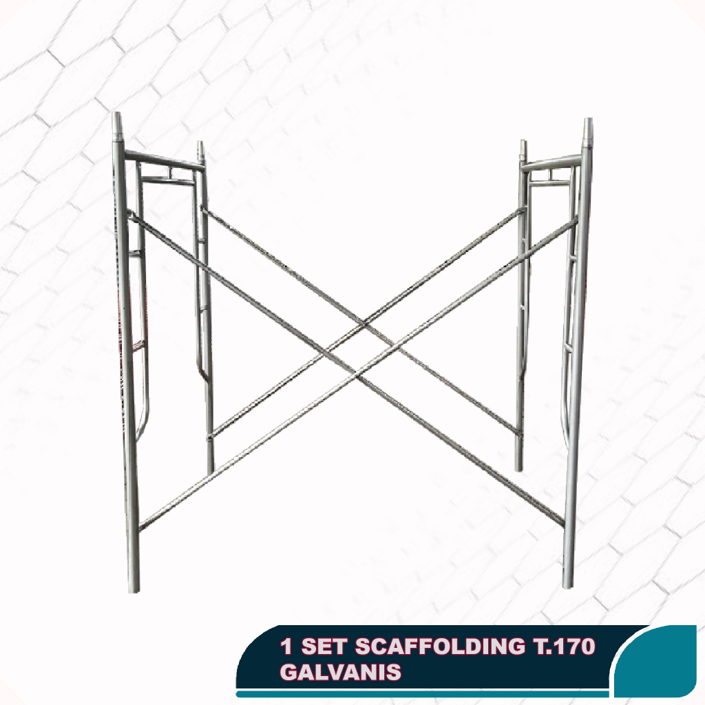 SET SCAFFOLDING GALVANIS TINGGI 170 - STEGER GALVANIS 170