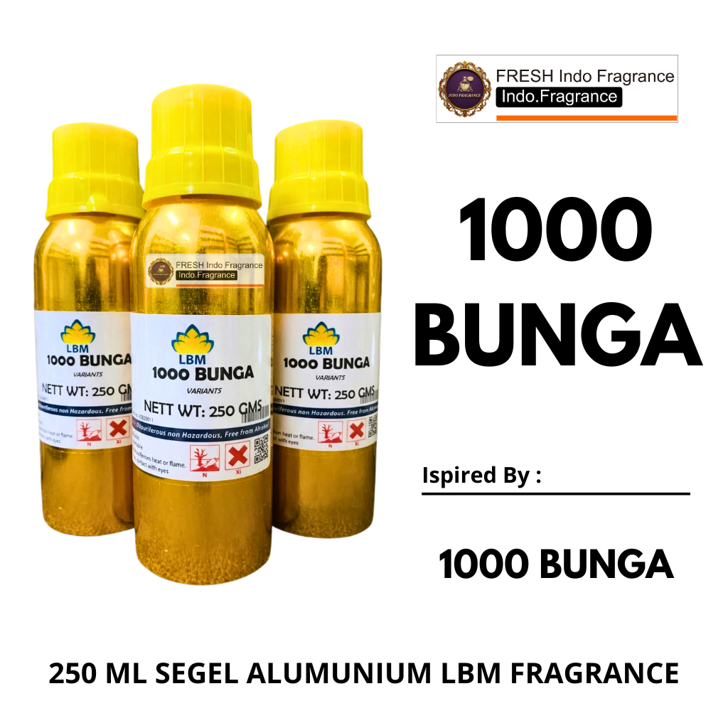 LBM Fragrance - 1000 BUNGA Bibit Parfum 250 ML SEGEL Alumunium