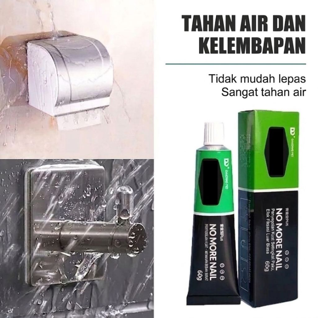 MH - lem tembok pengganti paku perekat kayu besi serbaguna super glue