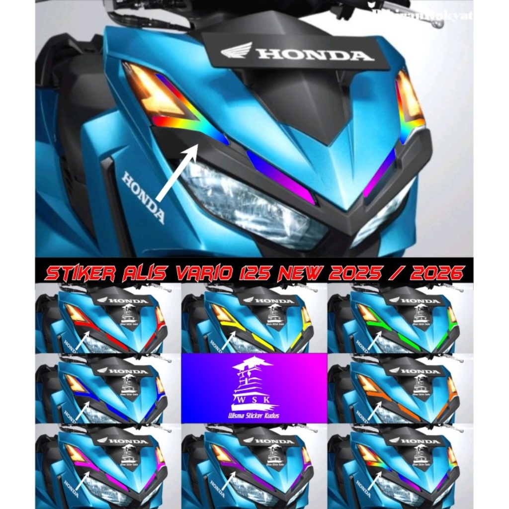 Stiker Alis Vario 125 All New 2025/2026 / Stiker Alis Keren Vario 125 / Stiker Alis DRL  Vario 125