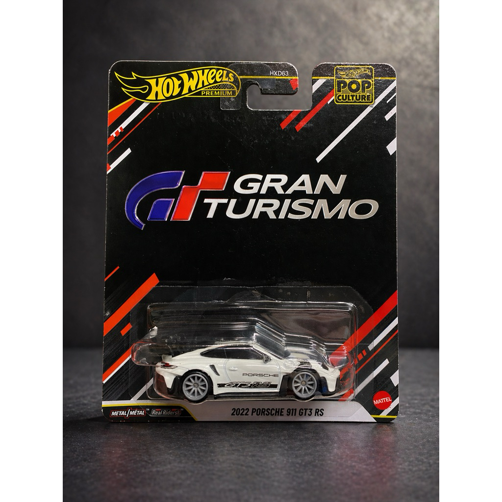 Hot Wheels Premium Pop Culture 2022 Porsche 911 GT3 RS Grand Turismo - Original Mattel