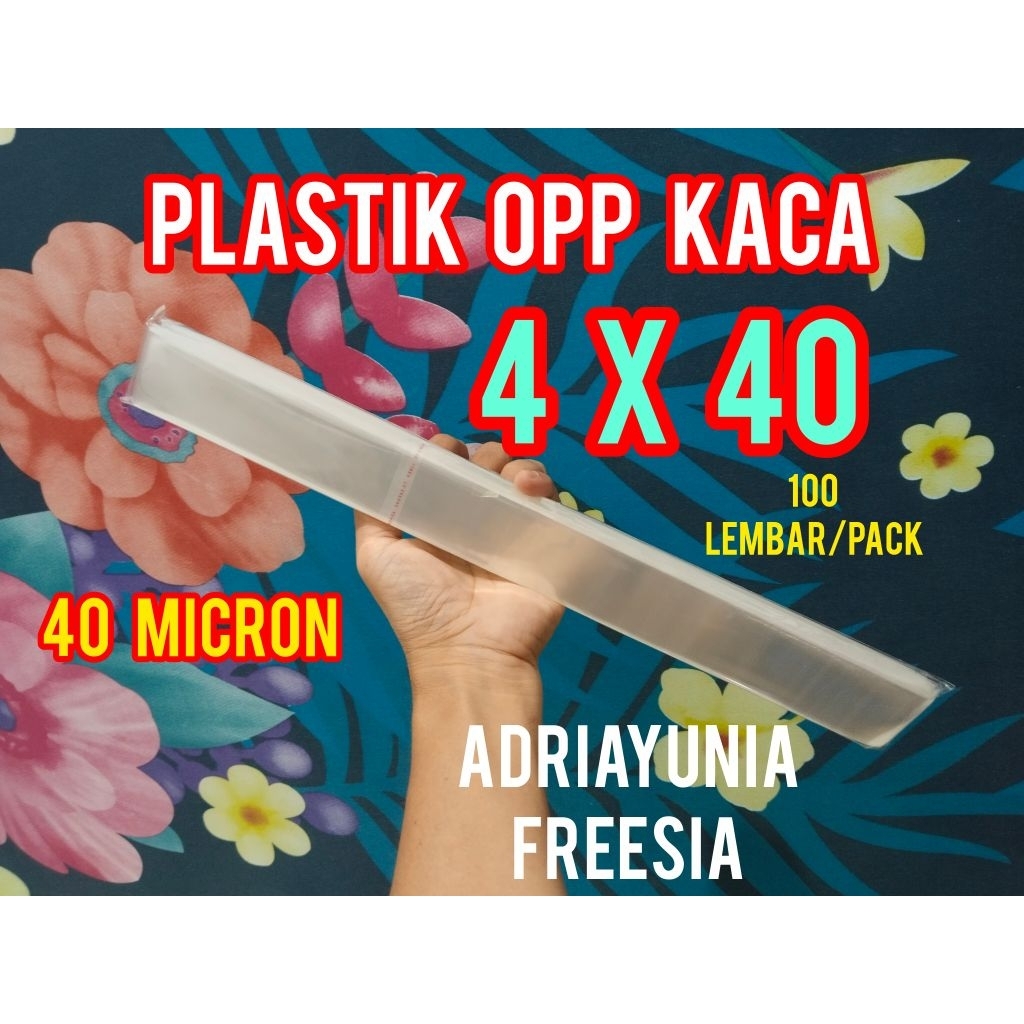 Plastik Opp Kaca 4 x 40 - Plastik Opp 4x40 Stick & Sumpit - Plastik Opp 4 x 40 Souvenir - Plastik Op