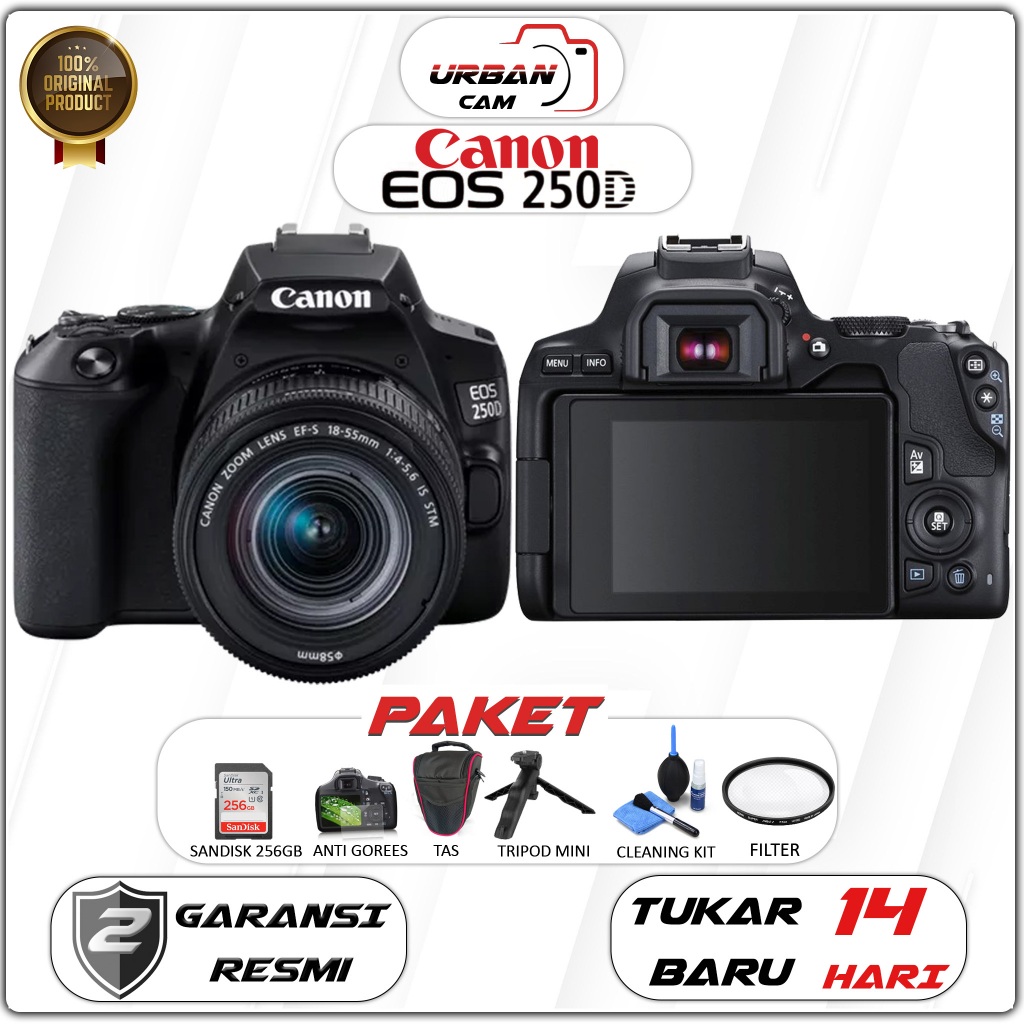 CANON EOS 250D KIT EF-S 18-55MM IS STM / CANON EOS 250D BODY / CANON 250D