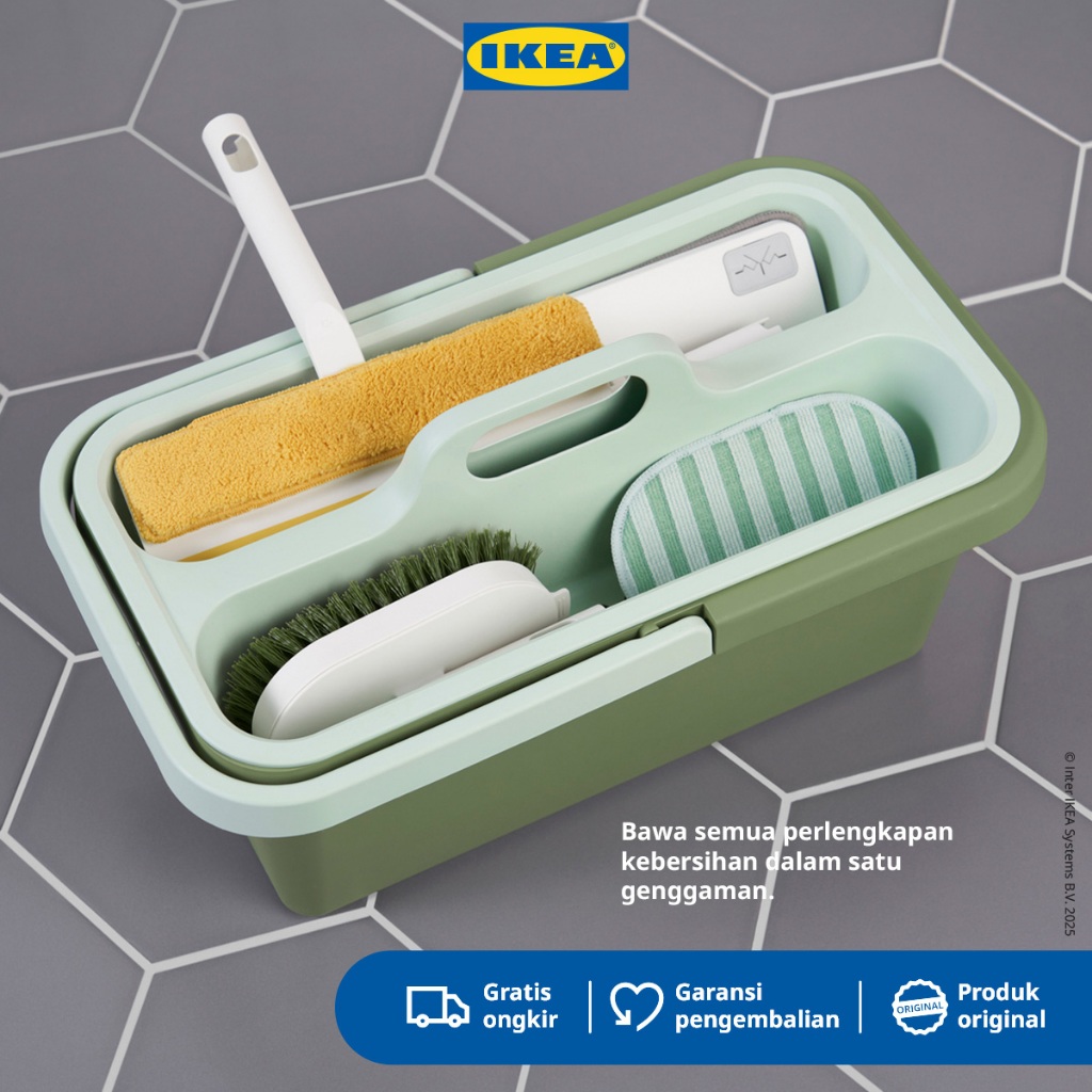 IKEA PEPPRIG Ember Dan Wadah Peralatan Pembersih Minimalis