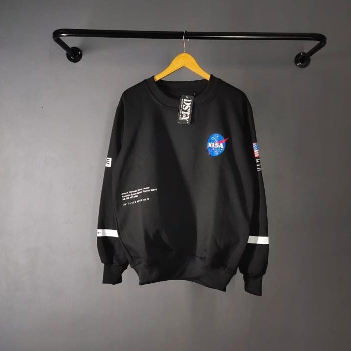 CREWNECK NASSA AAPE HITAM PREMIUM UNISEX