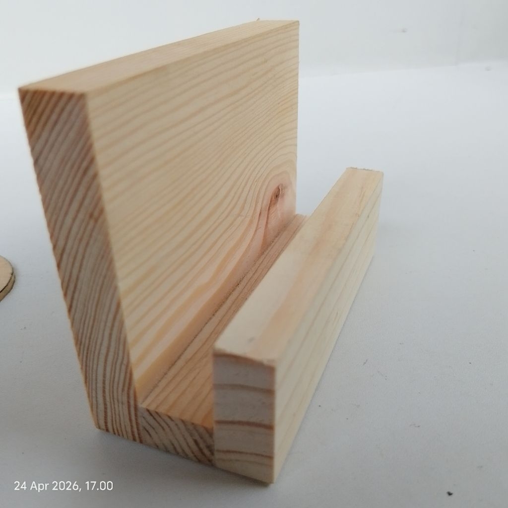 Holder tempat display akrilik kalender kartu nama bahan kayu