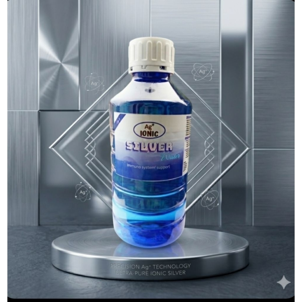 Air ion perak 20-25  Ppm 500 ml /Ionic Silver Water/Ag+