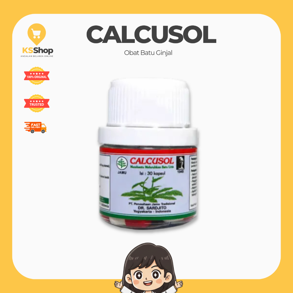 KS SHOP - CALCUSOL 30 KAPSUL PELURUH BATU GINJAL